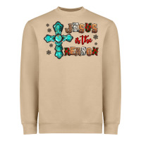 Mushroom jesus is the reason for this season christmas Heavyweight Sweatshirt - Jasminsmagicworld