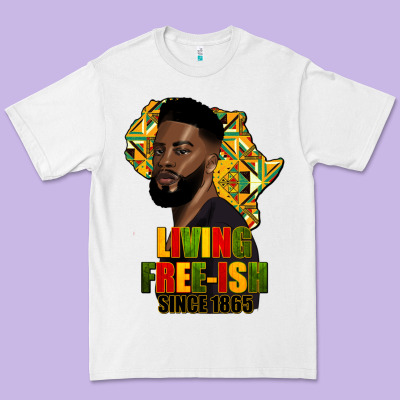 Juneteenth Living Freeish Since 1865 Premium Tee Designed By Hra Design Shop