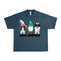Midnight Navy hero gnomies african american nurse gnomies medical gnomies Urban Heavy Tee - BarkalooDesign