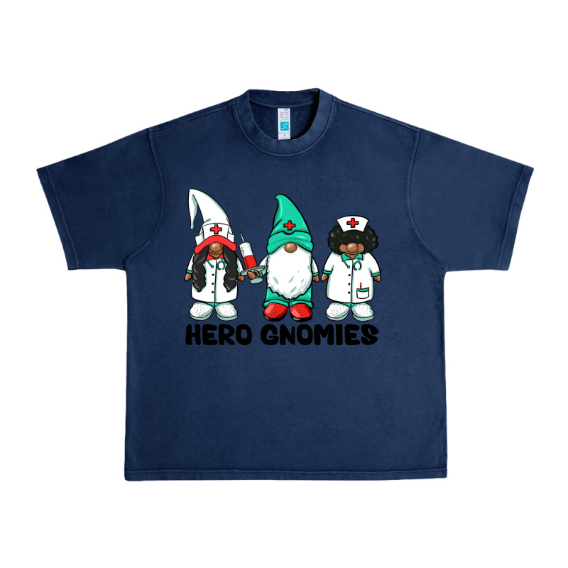 Hero Gnomies African American Nurse Gnomies Medical Gnomies Urban Heavy Tee by BarkalooDesign | Teevron