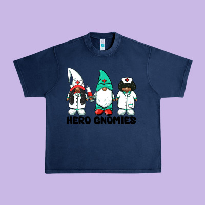 Hero Gnomies African American Nurse Gnomies Medical Gnomies Urban Heavy Tee Designed By Barkaloodesign