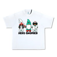 White hero gnomies african american nurse gnomies medical gnomies Urban Heavy Tee - BarkalooDesign