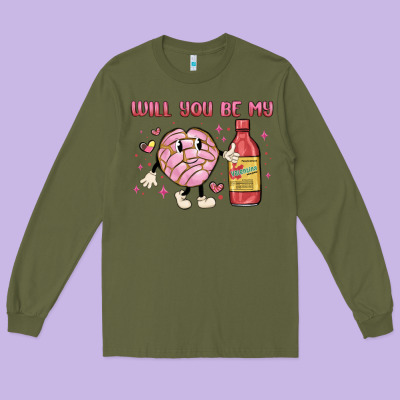 Will You Be My Long Sleeve Tee Designed By Maliassmallbusiness