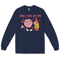 Navy will you be my Long Sleeve Tee - MaliasSmallBusiness
