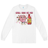 White will you be my Long Sleeve Tee - MaliasSmallBusiness