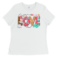White nurse love Ladies Tee - texasbilliewilder