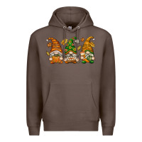 Coffee Fall Gnomes Premium Hoodie - texasbilliewilder