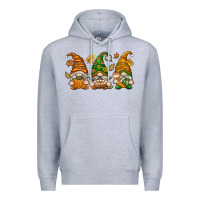 Heather Grey Fall Gnomes Premium Hoodie - texasbilliewilder