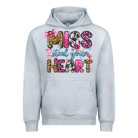 Heather Grey miss steal your heart olivia Urban Hoodie - OliviaCreatesArt