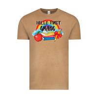 Back To School Hello First Grade 3200x2400 Vintage Tee | Teevron