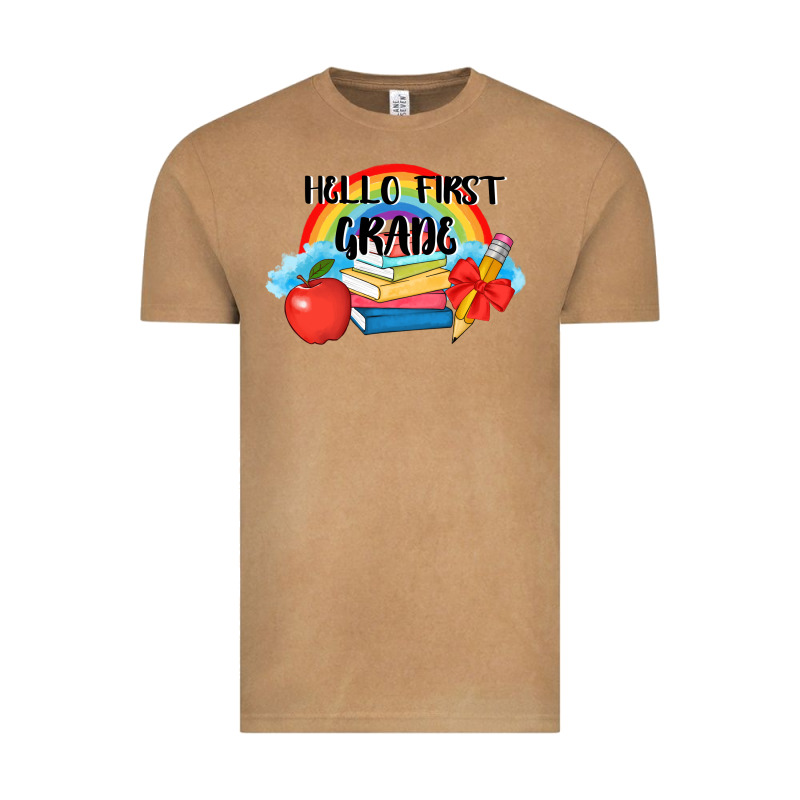 Back To School Hello First Grade 3200x2400 Vintage Tee by AdoDesignShop | Teevron