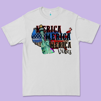 Merica Merica Merica Vibes 4th Of July Premium Tee Designed By Cowgirlartshop
