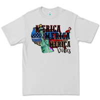 Dove Grey Merica Merica Merica vibes 4th of july Premium Tee - CowGirlArtShop