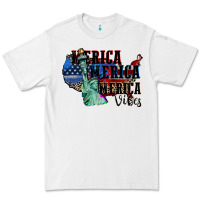 White Merica Merica Merica vibes 4th of july Premium Tee - CowGirlArtShop