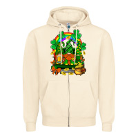 Sandshell st. patricks gnomes truck with rainbow Zipper Hoodie - BundleAndBundleShop