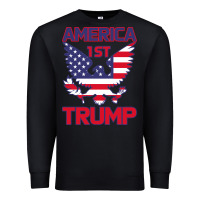 Black Trump America First Eagle Premium Sweatshirt - Bettercallsaul
