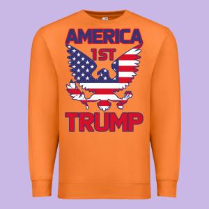 Trump America First Eagle Premium Sweatshirt Designed By Bettercallsaul