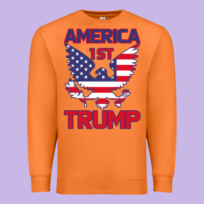 Trump America First Eagle Premium Sweatshirt Designed By Bettercallsaul
