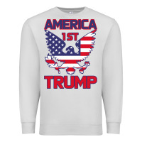 Dove Grey Trump America First Eagle Premium Sweatshirt - Bettercallsaul