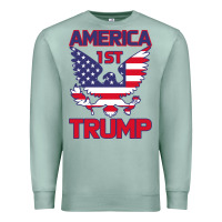 Seafoam Trump America First Eagle Premium Sweatshirt - Bettercallsaul