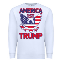 White Trump America First Eagle Premium Sweatshirt - Bettercallsaul