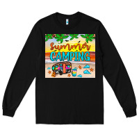 Black summer camping Long Sleeve Tee - JahusDesignShop
