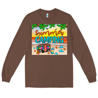 Chestnut summer camping Long Sleeve Tee - JahusDesignShop