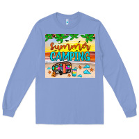 Colony Blue summer camping Long Sleeve Tee - JahusDesignShop