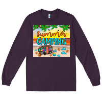 Plum summer camping Long Sleeve Tee - JahusDesignShop