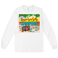 White summer camping Long Sleeve Tee - JahusDesignShop