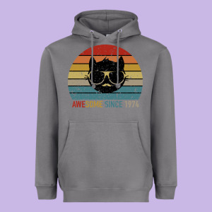 Awesome Since 1974 Heavyweight Hoodie Designed By Bettercallsaul