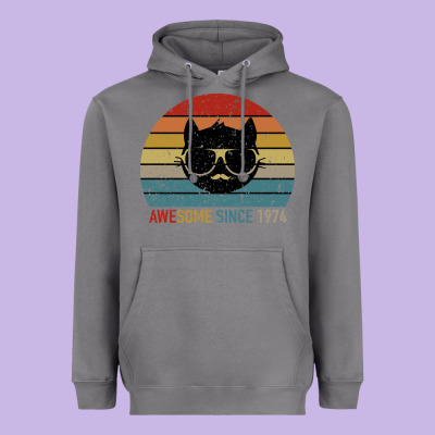 Awesome Since 1974 Heavyweight Hoodie Designed By Bettercallsaul