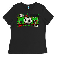 Black mom soccer Ladies Tee - Zillion Design Studio