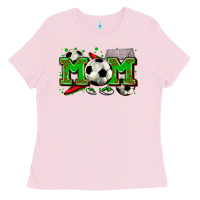 Bubblegum Pink mom soccer Ladies Tee - Zillion Design Studio