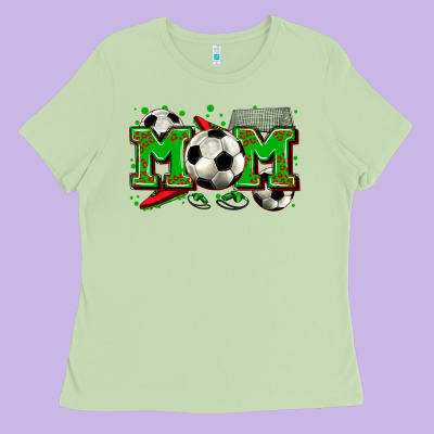 Mom Soccer Ladies Tee Designed By Zillion Design Studio