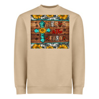 Mushroom jesus is the reason christmas Heavyweight Sweatshirt - Jasminsmagicworld