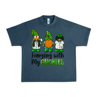 Midnight Navy hanging with my gnomies african american nurse gnomies Urban Heavy Tee - BarkalooDesign