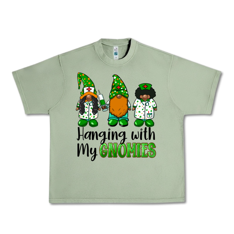 Hanging With My Gnomies African American Nurse Gnomies Urban Heavy Tee by BarkalooDesign | Teevron