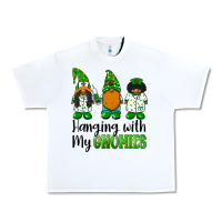 White hanging with my gnomies african american nurse gnomies Urban Heavy Tee - BarkalooDesign