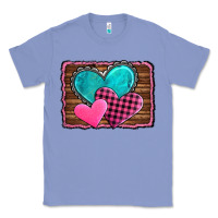 Colony Blue valentine's day hearts turquoise heart Classic Tee - AdoDesignShop