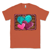 Copper valentine's day hearts turquoise heart Classic Tee - AdoDesignShop
