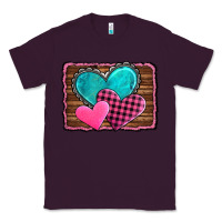 Plum valentine's day hearts turquoise heart Classic Tee - AdoDesignShop