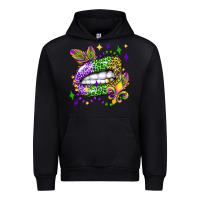 Black mardi gras lip olivia Urban Hoodie - OliviaCreatesArt