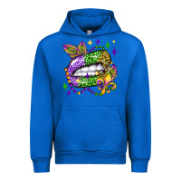 Cobalt mardi gras lip olivia Urban Hoodie - OliviaCreatesArt