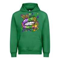 Emerald mardi gras lip olivia Urban Hoodie - OliviaCreatesArt