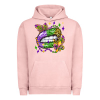 Pigment Salmon mardi gras lip olivia Urban Hoodie - OliviaCreatesArt