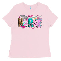 Bubblegum Pink nurse Ladies Tee - texasbilliewilder