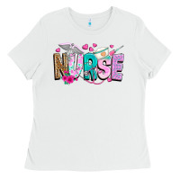 White nurse Ladies Tee - texasbilliewilder