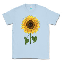 Dusty Blue giganteus sunflower Classic Tee - LillyAllenDesigns