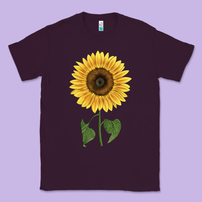 Giganteus Sunflower Classic Tee Designed By Lillyallendesigns